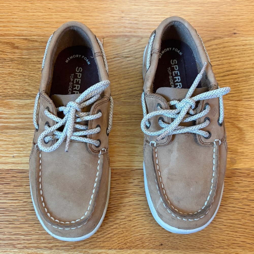 Sperry Kids topsider Tan Boat Shoes size 1